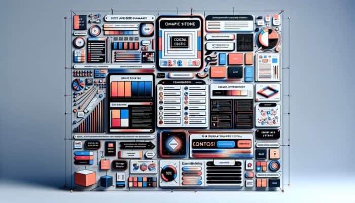 A digital interface showcasing visual hierarchy with large, bold headings, contrasting colours, and icons for enhanced scannability.