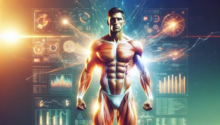 A vibrant man symbolising health and vitality from balanced testosterone levels.