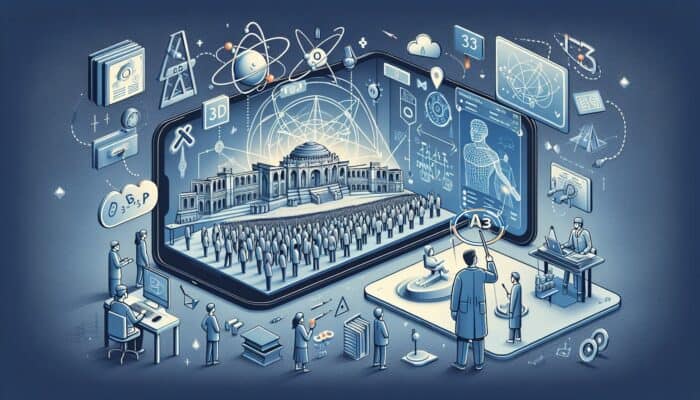 An AR tour of a historical site, student visualizing physics, doctor practicing surgery in AR.