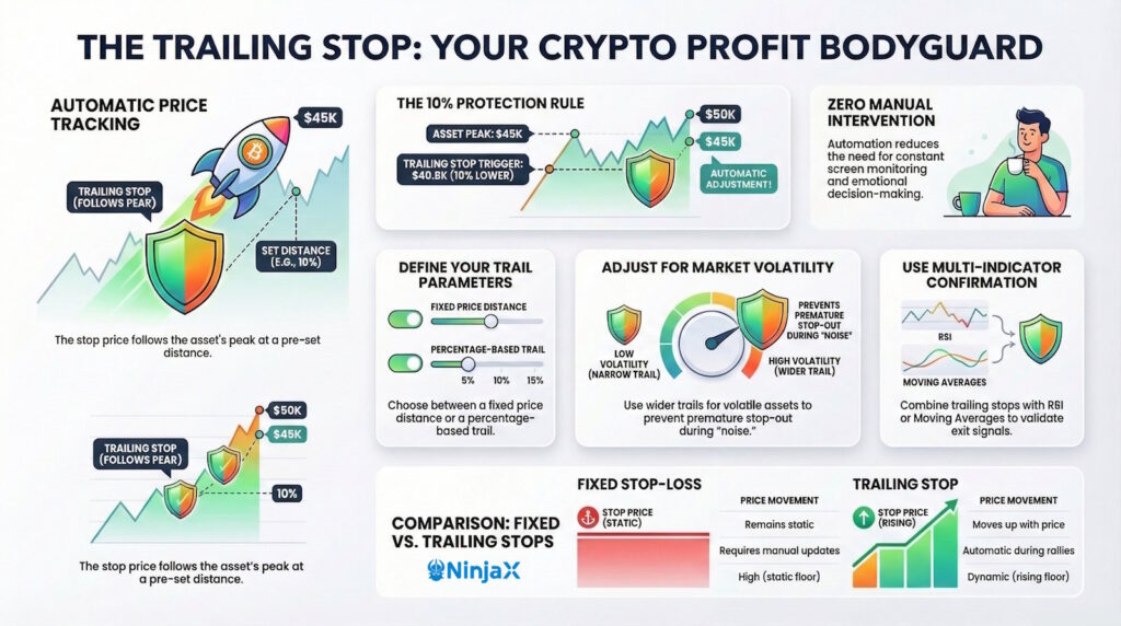 Trailing Stop in Crypto Trading Explained: A Quick Guide